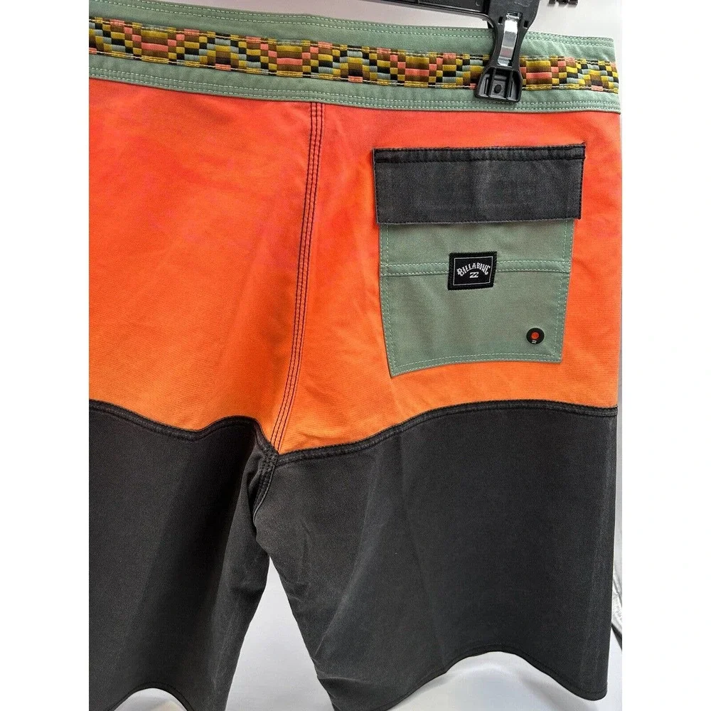Men's/Boys Billabong Size 29 Fifty 50 Pro‎ Panel Board Short Wave Washed Swim